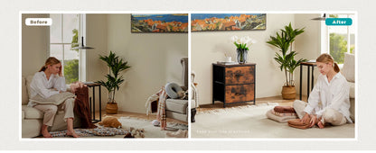 Drawers Bedside Sofa Table With Storage Closet