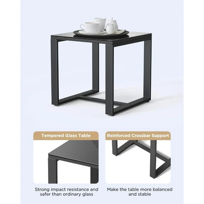 Patio Furniture Set Rocking Bistro Set Outdoor Rattan