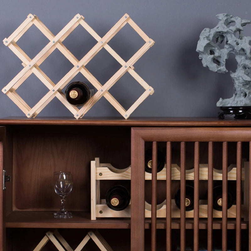 Wooden Wine Rack Wine Holders Kitchen