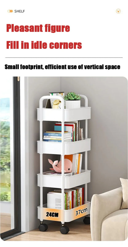 Mobile Storage Rack Trolley Household Kitchen