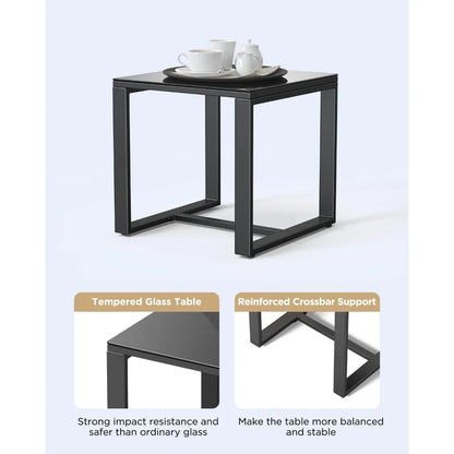 Patio Furniture Set Rocking Bistro Set Outdoor Rattan