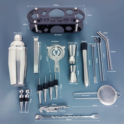 Boston Cocktail Shaker Bar Tools Wine Mixer Set
