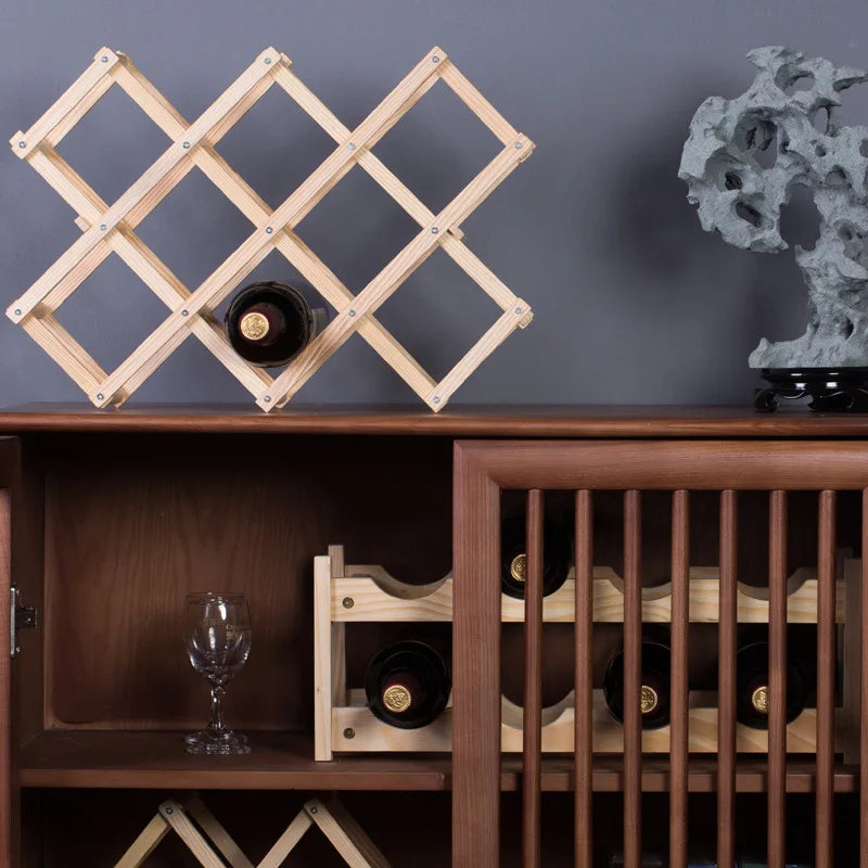Wooden Wine Rack Wine Holders Kitchen