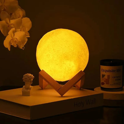 LED Moon Night Light Battery Powered